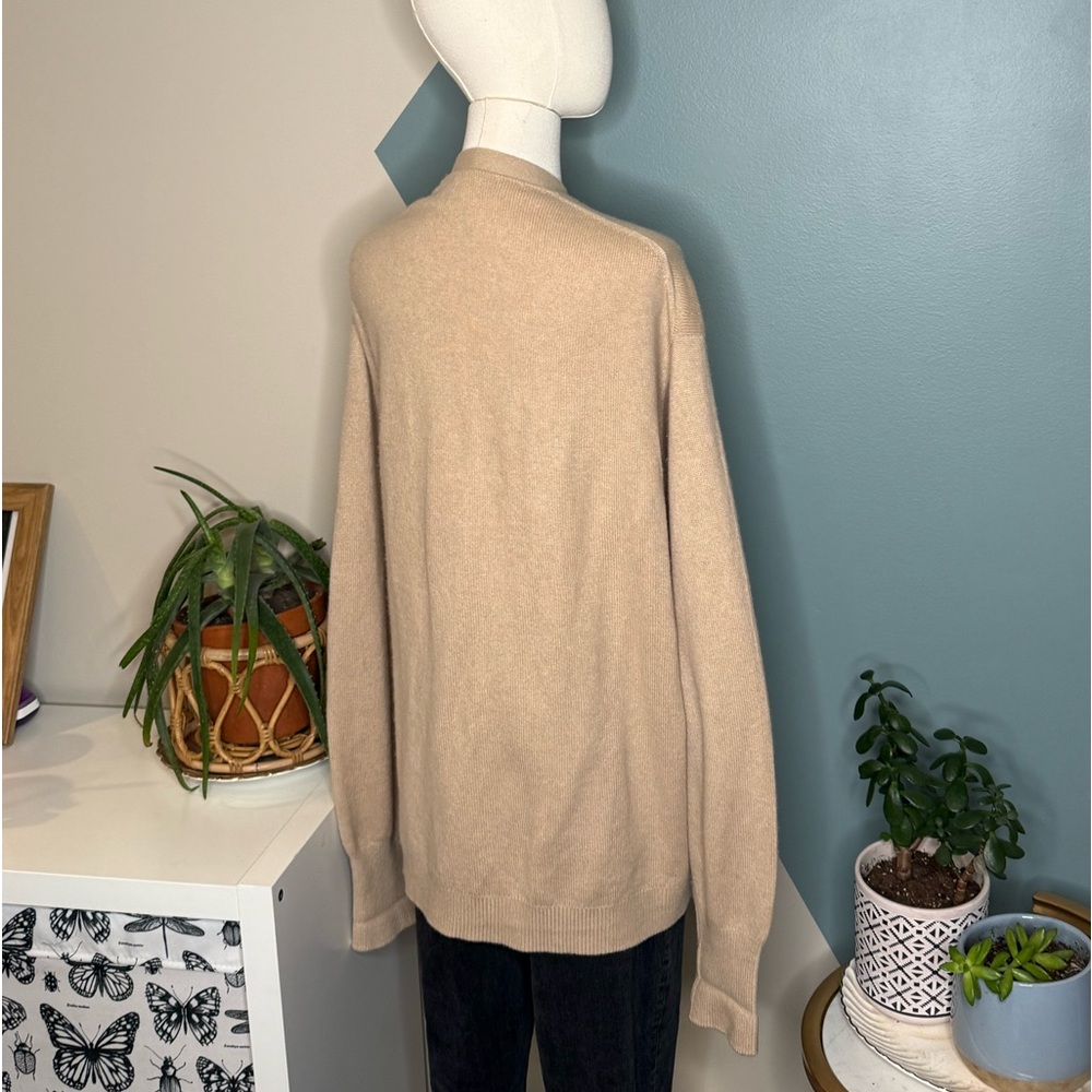 The Scotch House 100% Cashmere Cardigan Camel Scotland Made Heritage Luxury XL - Picture 4 of 11